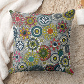 マンダラシルクフェスティバル銀 クッション (ブランケット)