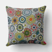 マンダラシルクフェスティバル銀 クッション (裏面)