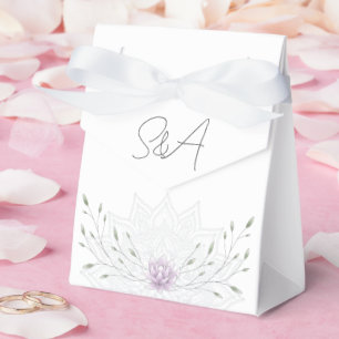 マンダラシンプルスの葉とピンクの蓮結婚蓮 フェイバーボックス