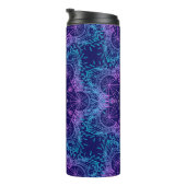 マンダラシームレスパターンの神聖なジオメトリ記号 タンブラー (回転右)