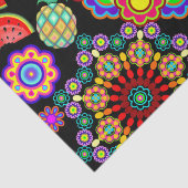 マンダラスとエキゾチックなフルーツパターン 薄葉紙 (詳細)