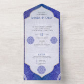 マンダラスインミックスオランダブルー オールインワン招待状 (内側)