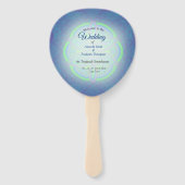 マンダラスイン混合オランダブルー ハンドファン (正面)