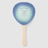 マンダラスイン混合オランダブルー ハンドファン (裏面)