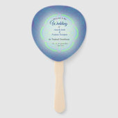 マンダラスイン混合オランダブルー ハンドファン (正面)