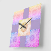 マンダラスクエア時計 スクエア壁時計 (傾斜)