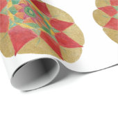 マンダラスターハンドラッ色彩の鮮やかプ紙 ラッピングペーパー (ロールコーナー)