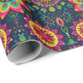 マンダラスディワリ ラッピングペーパー (ロールコーナー)