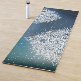 マンダラスパークルユニバーズブルー ヨガマット
