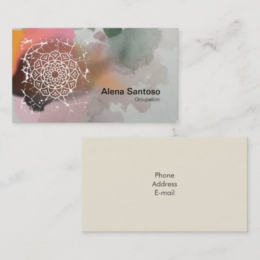 マンダラスビジネスカード 名刺 (正面/裏面)