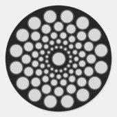 マンダラセンターのみテンプレート ラウンドシール (正面)