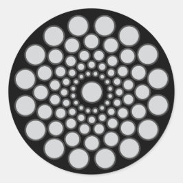 マンダラセンターのみテンプレート ラウンドシール