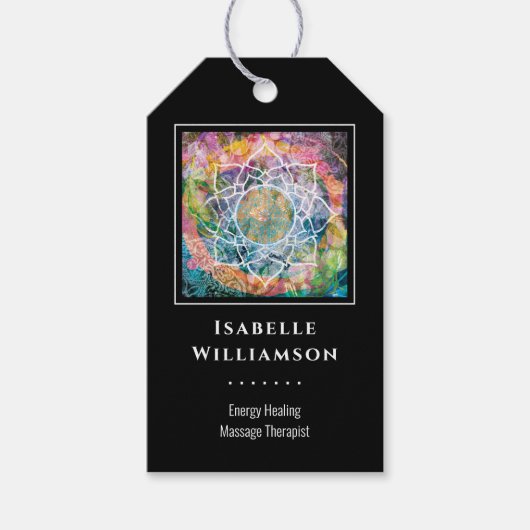 マンダラゼン霊気ヨガマッサージ神聖スピリチュアル ギフトタグ (正面)