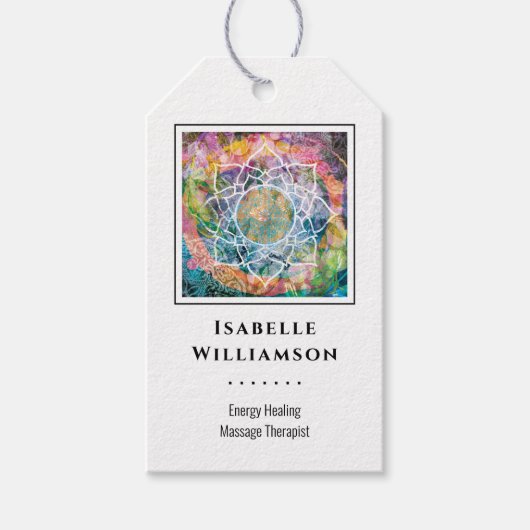 マンダラゼン霊気ヨガマッサージ神聖スピリチュアル ギフトタグ (正面)