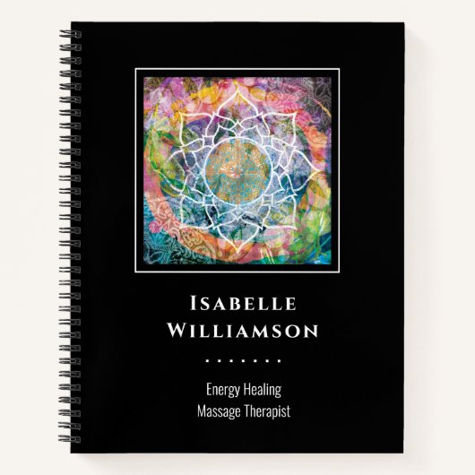 マンダラゼン霊気ヨガマッサージ神聖スピリチュアル ノートブック (正面)