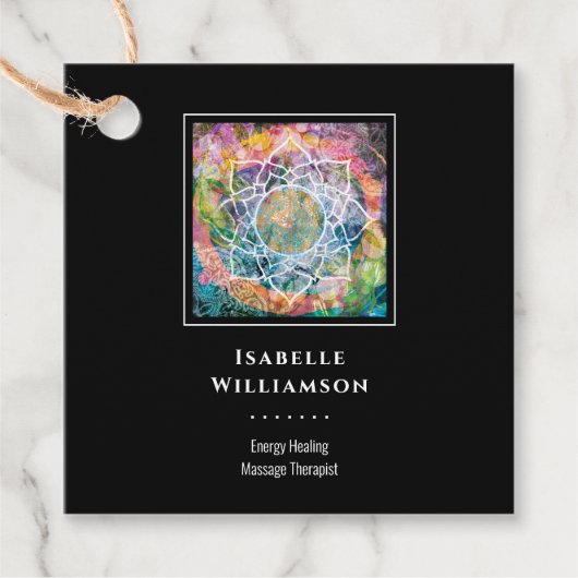 マンダラゼン霊気ヨガマッサージ神聖スピリチュアル フェイバータグ (正面)