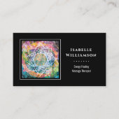 マンダラゼン霊気ヨガマッサージ神聖スピリチュアル 名刺 (正面)