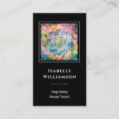 マンダラゼン霊気ヨガマッサージ神聖スピリチュアル 名刺 (正面)