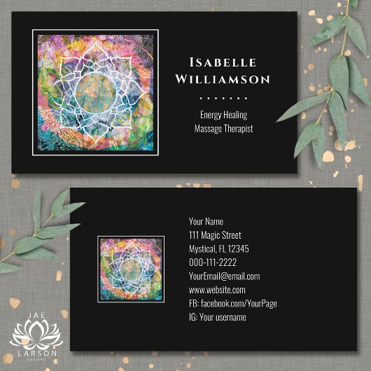 マンダラゼン霊気ヨガマッサージ神聖スピリチュアル 名刺