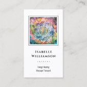 マンダラゼン霊気ヨガマッサージ神聖スピリチュアル 名刺 (正面)