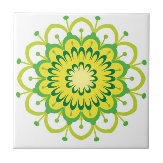 マンダラタイルカラフル タイル (正面)