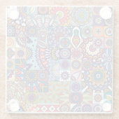 マンダラタイルパターン ガラスコースター (裏面)