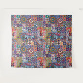 マンダラタイルパターン タペストリー (正面(横))