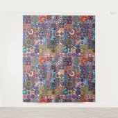 マンダラタイルパターン タペストリー (正面)