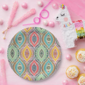 マンダラタイルパターン ペーパープレート (パーティー)