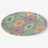 マンダラタイルパターン ペーパープレート (アングル)