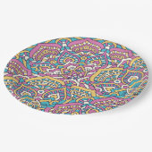 マンダラタイルパターン ペーパープレート (アングル)