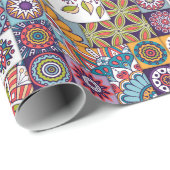 マンダラタイルパターン ラッピングペーパー (ロールコーナー)
