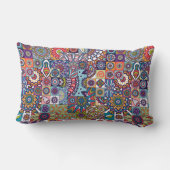 マンダラタイルパターン ランバークッション (裏面)