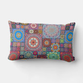 マンダラタイルパターン ランバークッション (裏面)