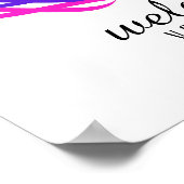 マンダラダマスクウェルカムロータスフラワーアートエレガント ポスター (角)