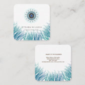 マンダラダマスクヨガホリスティック瞑想マッサージSq スクエア名刺 (正面/裏面)