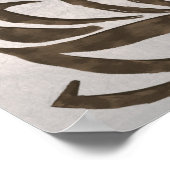 マンダラダマスクロータスウェルカムヨガ瞑想 ポスター (角)