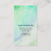 マンダラダマスクロータスフラワーメディテーションホリスティック 名刺 (裏面)