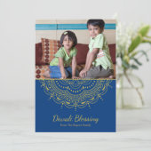 マンダラディワリあいさつカード – カスタムカラー カード (スタンド正面)