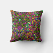 マンダラデザインの宝石調 クッション (裏面)