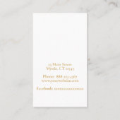 マンダラデザインの金ゴールド 名刺 (裏面)