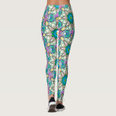 マンダラデザインフラワーパワー！ レギンス (裏面)