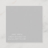 マンダラデザインモダンスタイリッシュクリエイティブ産業 スクエア名刺 (裏面)