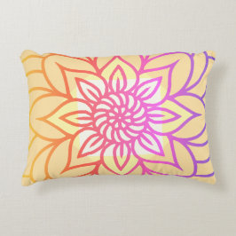 マンダラデザインライトカラー アクセントクッション