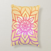 マンダラデザインライトカラー アクセントクッション (裏面(縦))