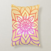 マンダラデザインライトカラー アクセントクッション (正面(垂直))