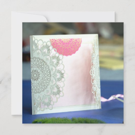 マンダラデザイン招待状|インディアンウェディングカード 招待状 (正面)