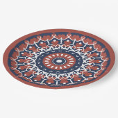 マンダラデザイン紙プレート ペーパープレート (アングル)