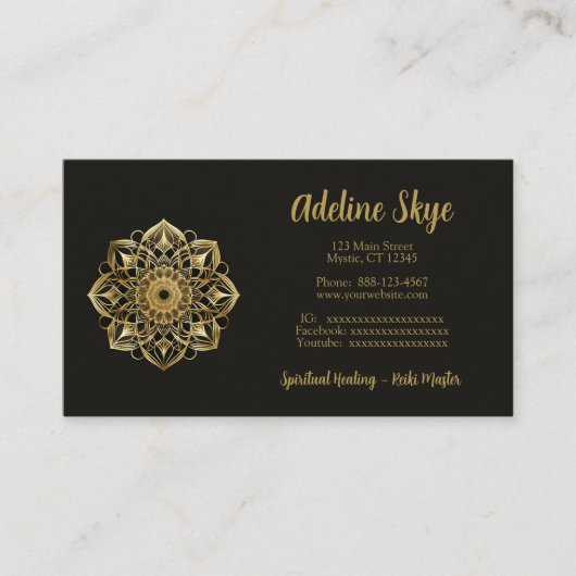 マンダラデザイン 名刺 (正面)