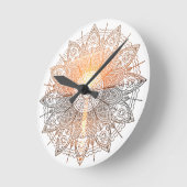 マンダラデュクシェードソレイユ ラウンド壁時計 (傾斜)